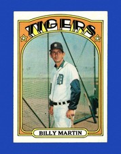 1972 Topps Set-Break # 33 Billy Martin EX-EXMINT *GMCARDS*