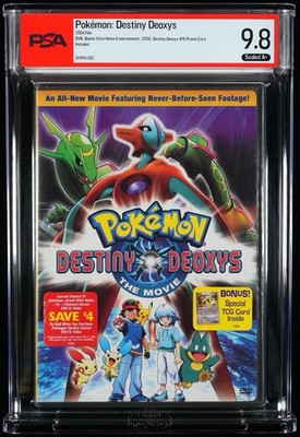 Pokémon Destiny Deoxys The Movie DVD 2005 Sealed with TCG Card PSA