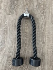 Triceps Press Down Rope Cable Attachment with Rubber Ends American Barbell