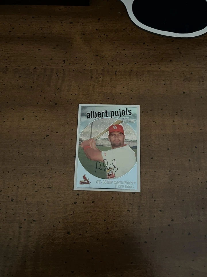 2008 TOPPS HERITAGE CHROME #C15 ALBERT PUJOLS SP 1285/1959 - Image 2 of 4