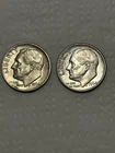 Lot Of Two 1964 D Roosevelt Silver Dimes!