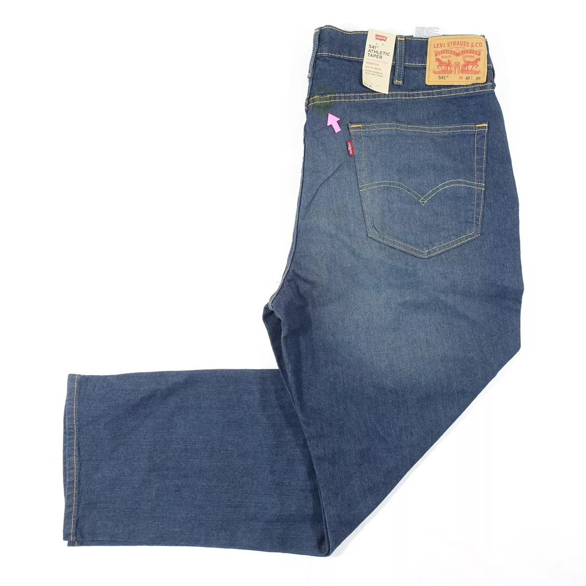 Mens dark blue levi on sale jeans