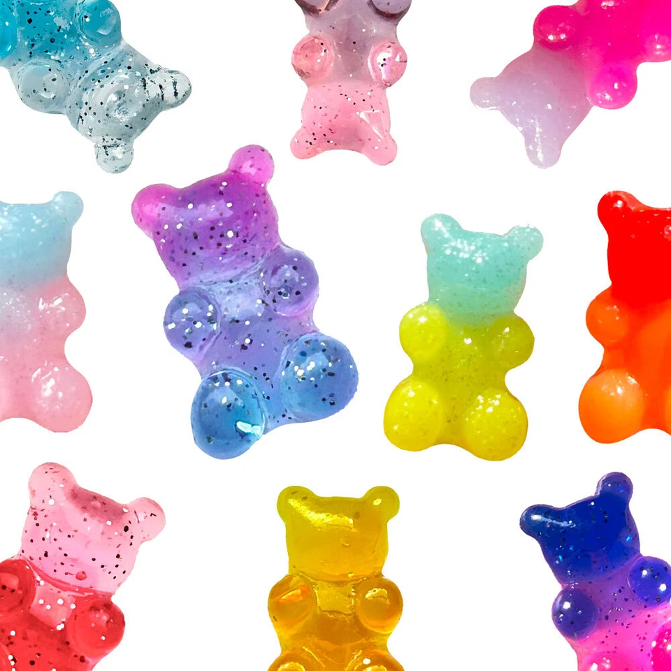 Glitter Gummy Bear Style 🧸🍭 Sweets Shoe Charms for Crocs CLOGITZ UK 🇬🇧