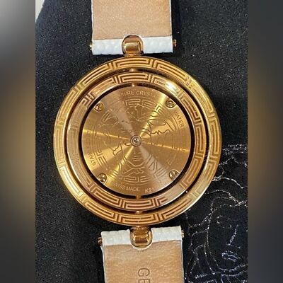 VERSACE EON Two Rings Mother of Pearl Diamond Watch 