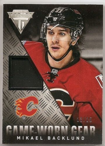 13/14 TITANIUM GAME-WORN GEAR PATCH Hockey /25 (Assorted) U-Pick from List - Picture 2 of 3