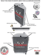 ER Champion 3 Row Radiator for 1938 Chevrolet Master Car Chevy V8 Conversion