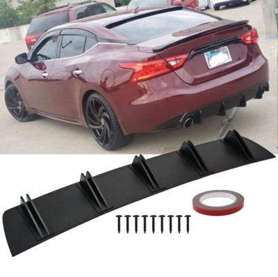Infiniti G37 G35 Rear Bumper Diffuser - 5-Fin Carbon Fiber Look Splitter Lip Kit