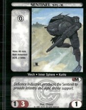 1997 Battletech Mercenaries TCG CCG - Sentinel STL-3L Inner Sphere Mech