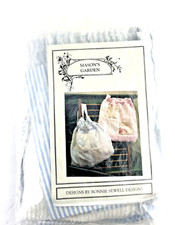Bonnie Sewell Backpack Kit Mason's Garden Chenille Sewing Cotton Striped Bag