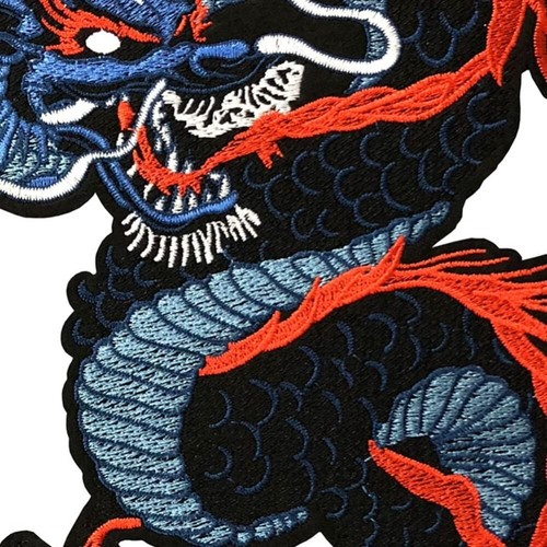 Embroidery Sew on Patches Black Dragon Sew Iron on Patch for DIY Costume - Picture 5 of 8