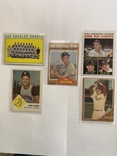 Baseball cards, Topps, Vintage years, Originals, Personal collection.