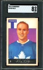 1962-63 PARKHURST NHL HOCKEY #5 Red Kelly HOF SGC 8 NM-MT Maple Leafs Red wings