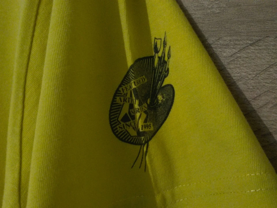 Volcom Dillon Froelich Featured Artist Series Gelb Slim Fit T-Shirt Größe M - Bild 3 von 4
