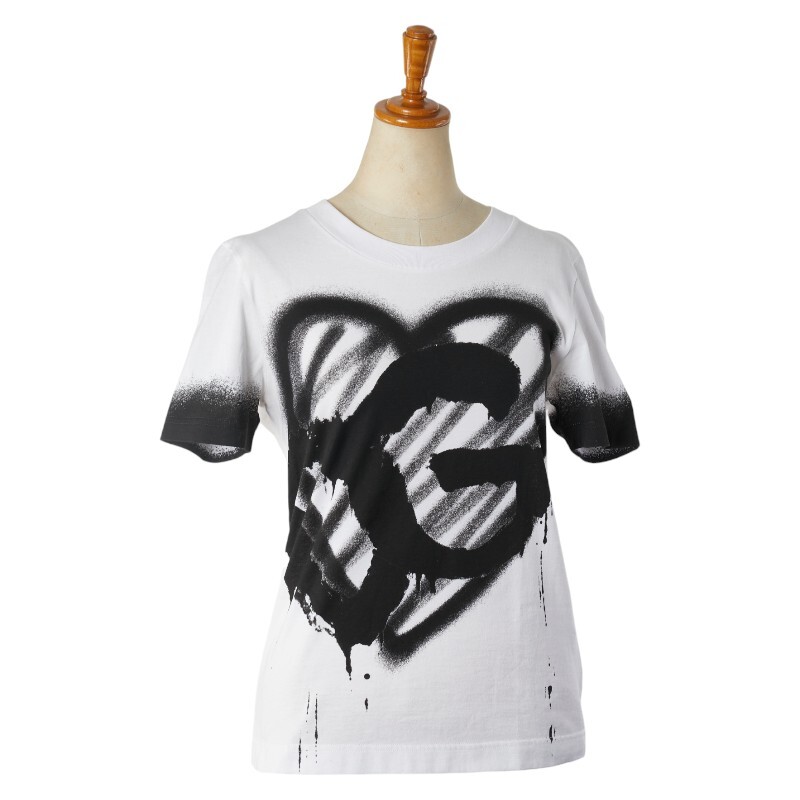 DOLCE & GABBANA ブラックTシャツ 38