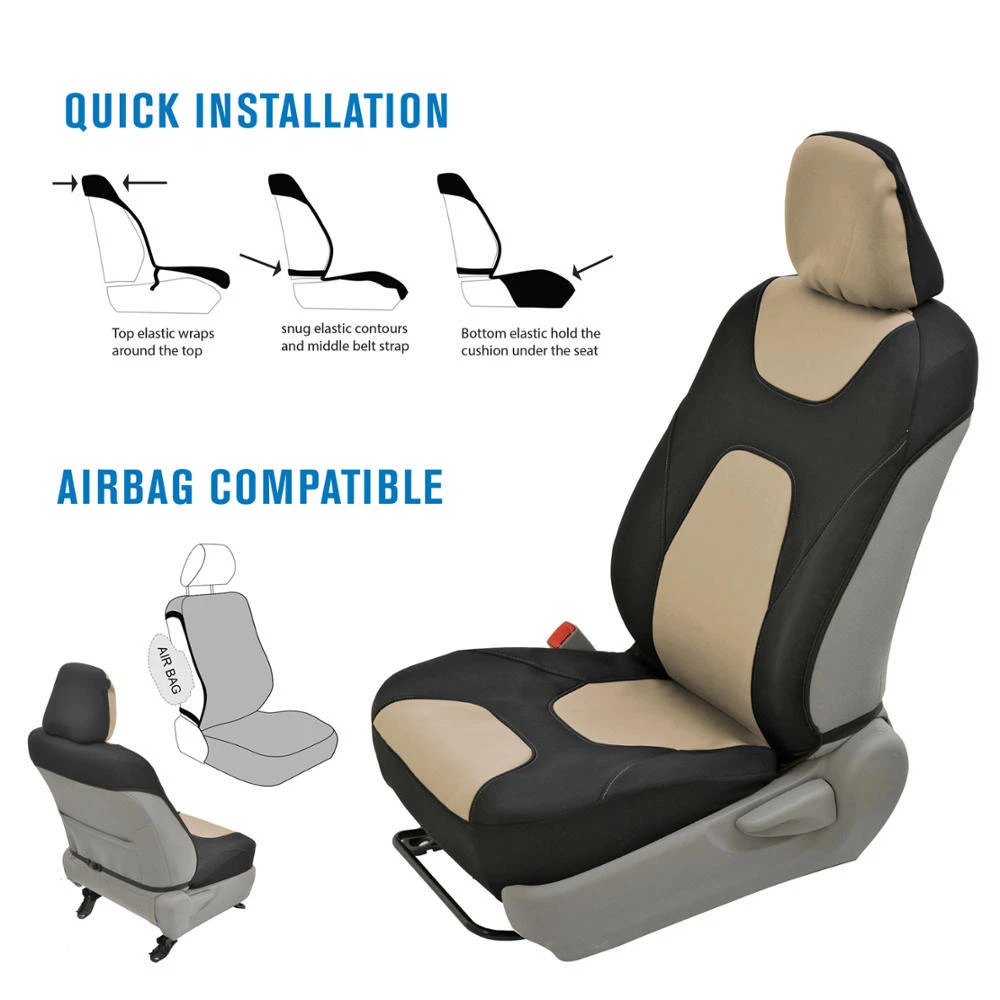 Motor trend waterproof sideless front seat cover outlet