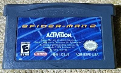Spiderman 2 *Nintendo Gameboy Advance* Cart Only,  Untested Excellent Condition 