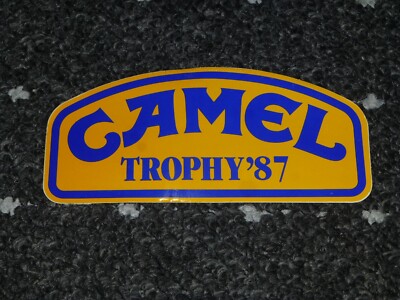 Camel Trophy 87 Aufkleber Rallye Jeep Zigaretten Land Range Rover Defender 4x4