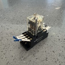 Used Omron MY4N 24 VDC Coil Relay w/ Base (VT) w/ warranty Free Shipping