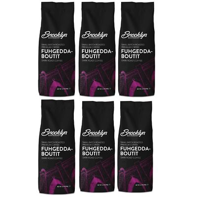 Brooklyn Beans Fuhgeddaboutit, Dark Roast, 6 pack (72 ounces total)