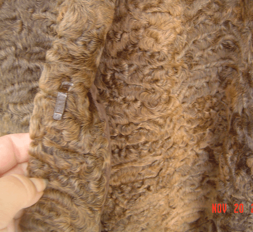 NEW ITALIAN BROWN SWAKARA PERSIAN LAMB FOX SWINGER COAT SIZE L SIZE XL - Picture 12 of 12