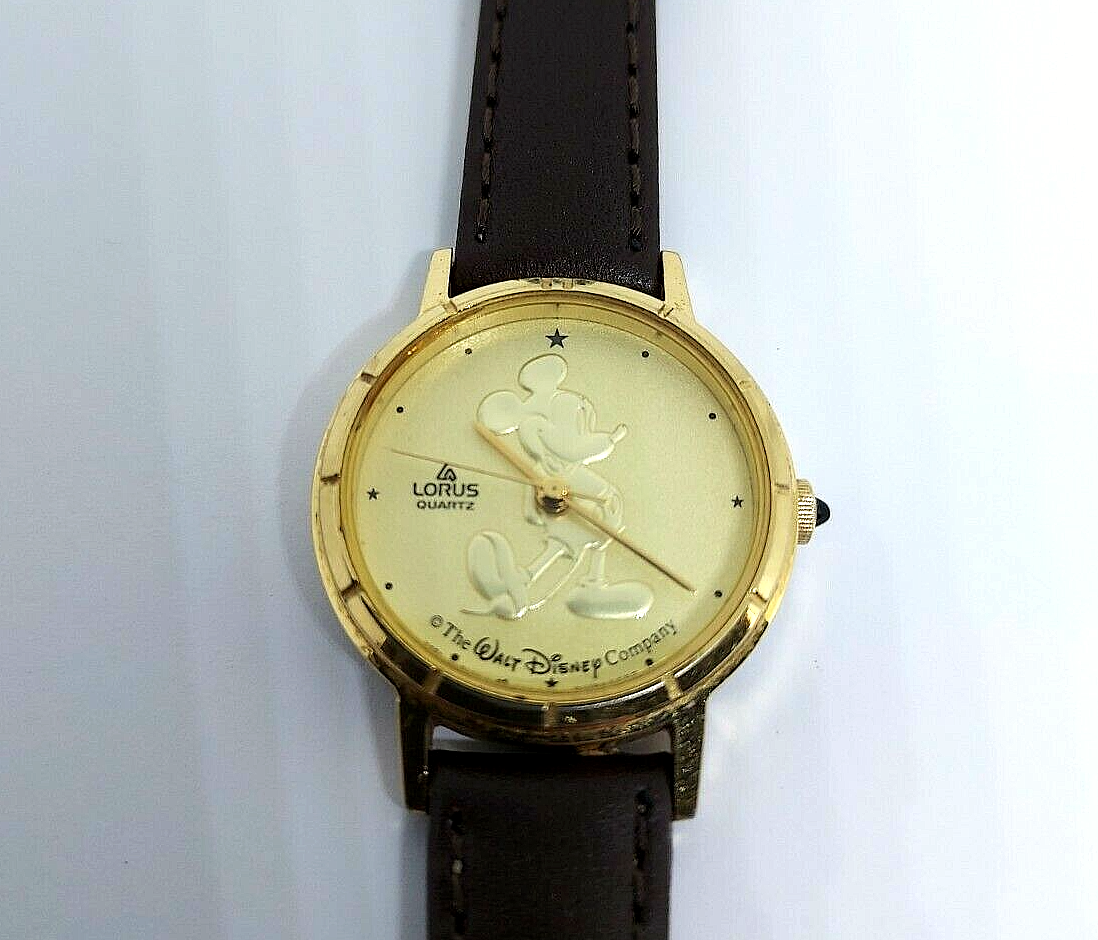 LORUS QUARTZ GOLD VINTAGE MICKEY MOUSE WATCH WITH OUT BANDS Vintage Lorus Quartz Gold Tone Mickey Mouse Watch 7439 | eBay main image 4