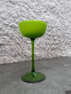 Carlo Moretti Empoli Chartreuse Green Cased White Champagne Glass
