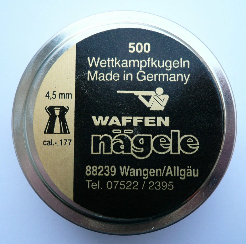 Luftgewehrkugeln RWS Flachkopf Diabolos 4,5mm 500 St.