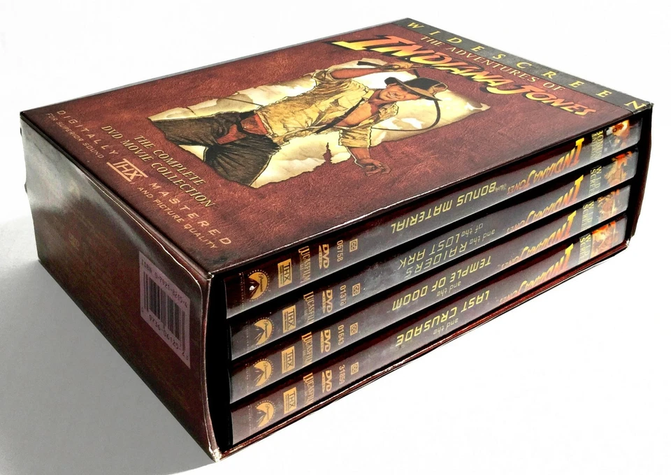 Indiana Jones -The Adventure Collection (4-Disc DVD, 1981, Widescreen) Like New! - Image 2 of 4