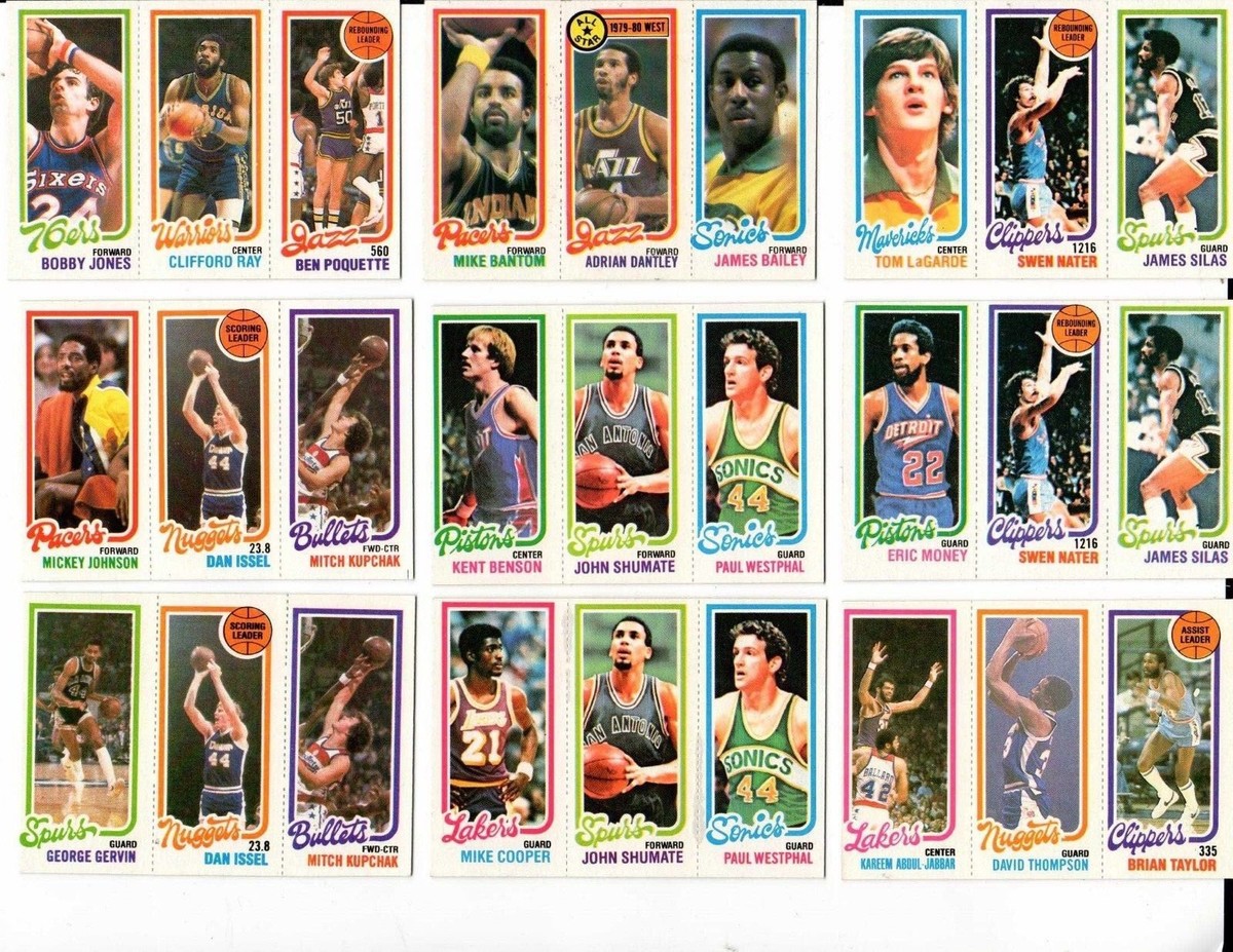 1980-81 Topps Basketball Tri-Panel Single Cards (Your Pick) | eBay