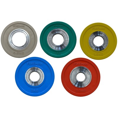 FRACTIONAL PLATE, MINI BUMPER PLATES von 0,5 bis 2,5 kg (PREIS PRO PAAR)