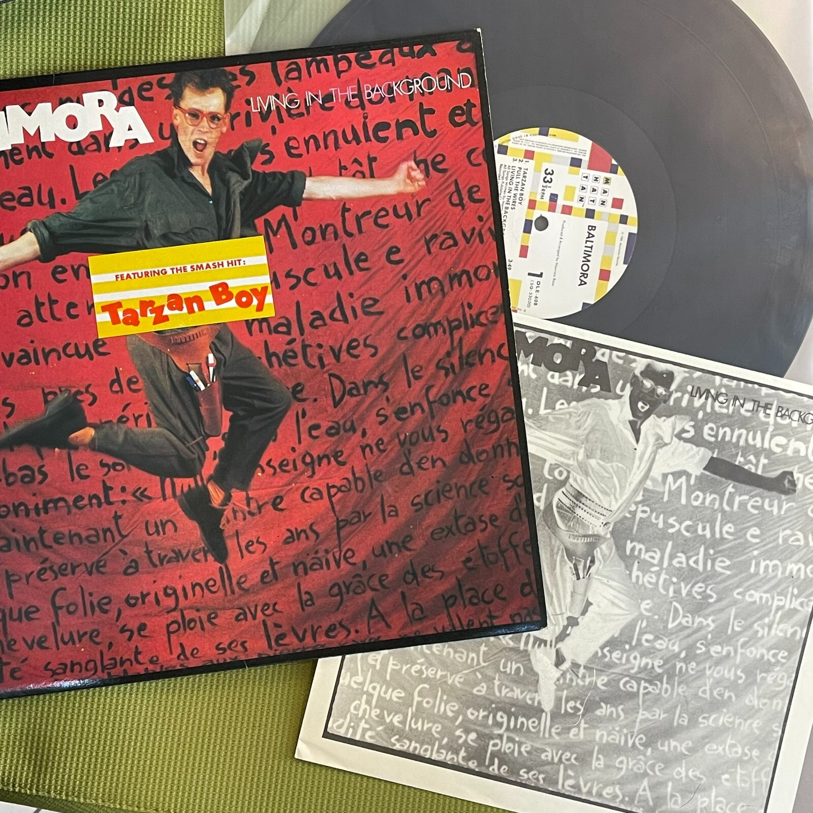 Rare Baltimora Living in the Background LP  (1986 Korea lp)