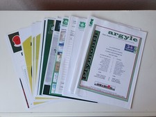 Plymouth Argyle Home FA CUP Team Sheets 1996  - 2017  You Choose