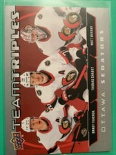 Ottawa Senators    2021-22 upper Deck Series 1 Team Triples