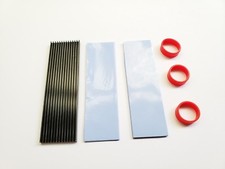 2 Packs M.2 NVMe NGFF 2280 PCI-E SSD Aluminum Heatsink Cooling Radiatio Fin