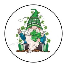 30 ST PATRICK'S DAY GNOME ENVELOPE SEALS LABELS STICKERS PARTY FAVORS 1.5"