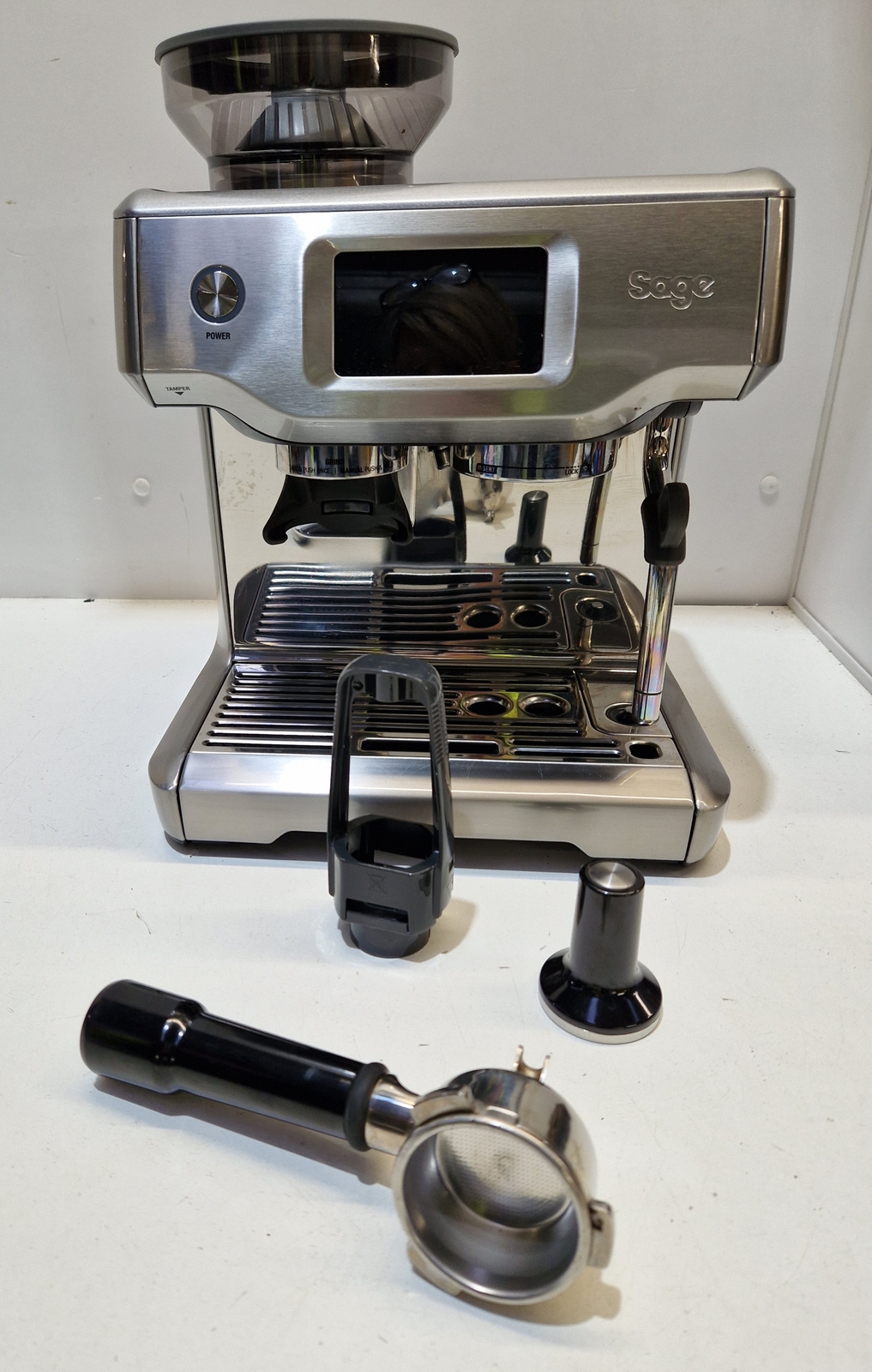 Sage SES880BSS The Barista Touch Semi Auto Coffee Machine (Faulty/Dirty