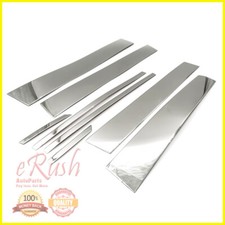 For 2017 2018 Honda Ridgeline Chrome B-pillar 8pcs Pillar Post Stainless Steel