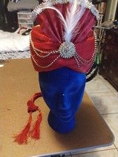 Indian Turban for Wedding Royal Maharaja Bhendhej Pagadi Dark Red vintage