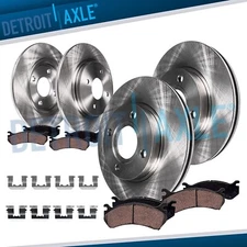 8pc Front Rear Disc Brake Rotors Ceramic Brake Pads Kit for 2012 - 2017 Kia Rio