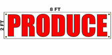 PRODUCE Banner Sign 2x8