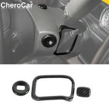 Carbon Fiber Gear Shiftemergency Lamp Trim For Chevy Silveradogmc Sierra 14-18 Carbon Fiber Gear Shiftemergency Lamp Trim For Chevy Silveradogmc Sierra 14-18