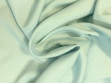 2.4 Yd Remnant-LIGHT BLUISH AQUA SEAFOAM Lt Weight SATIN Sateen CHARMEUSE Fabric