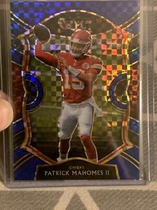 PATRICK MAHOMES II 2020 Select Concourse #2 BLUE Checkerboard Prizm Chiefs /175