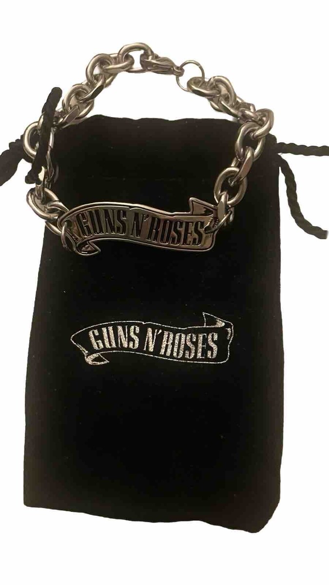 NEW 2023 Guns N' Roses VIP Logo Bracelet in Black Velour