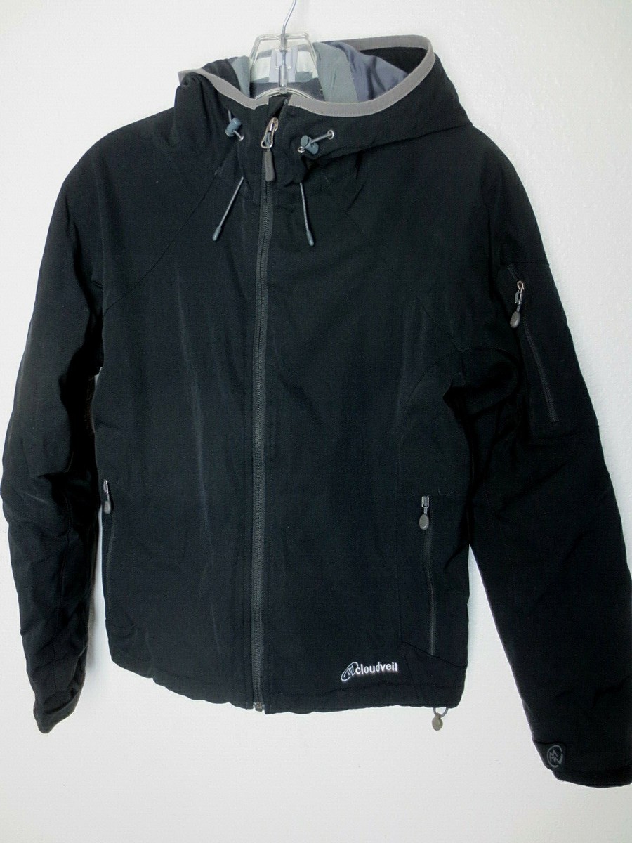 ジャケット・アウター 00s cloudveil Gore-Tex Jacket Cloudveil hooded jacket black sz M women ski coat lightweight