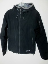 Cloudveil Hooded Jacket Black Sz M Women Ski Coat Lightweight Softshell Mt. Work