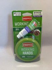O'Keeffe's Working Hands Hand Cream 2.7 oz And Bonus Night Treatment .25 oz NEW