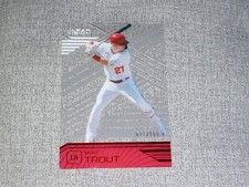 2021 Panini Chronicles Clear Vision Red /100 Mike Trout #1