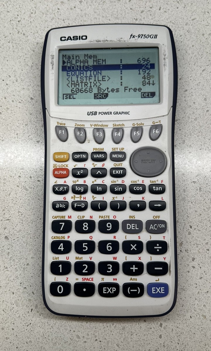 その他 CASIO GRAPHIC CALC FX9750GII-LC-UH 2mvetro Casio FX-9750GII Graphing Calculator White - Tested