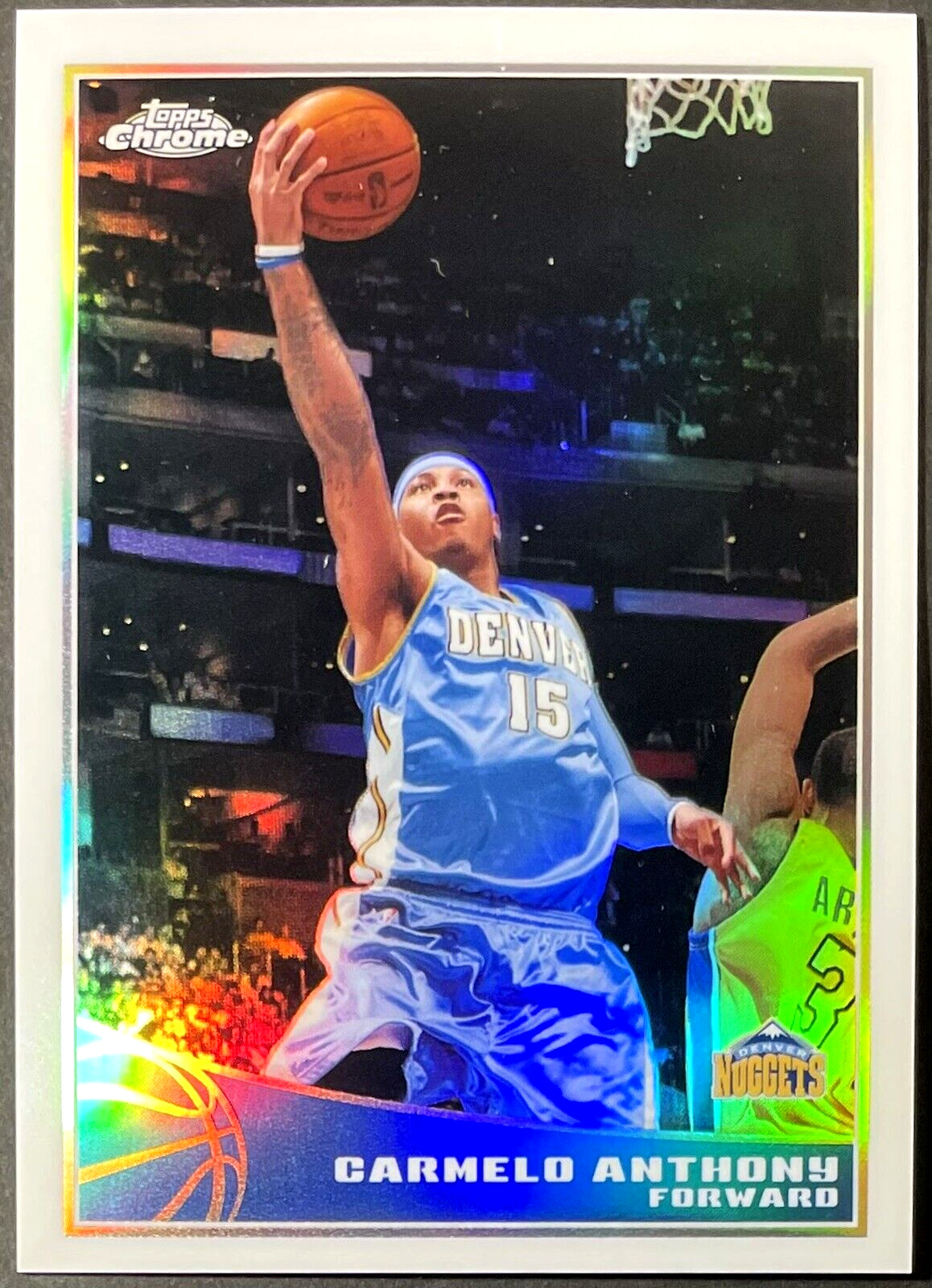 Carmelo Anthony 2009-10 Topps Chrome #25 Refractor /500 Nuggets